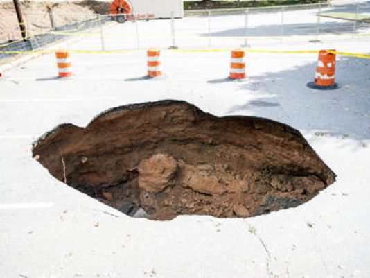 Click to enlarge Sinkhole