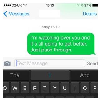 Click to enlarge Text Message