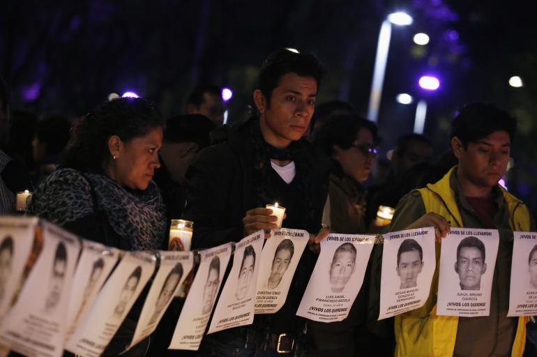 protesters missing students