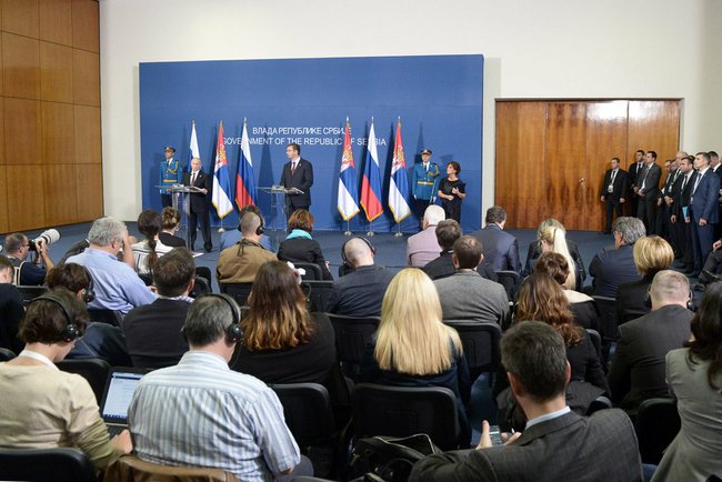 Vladimir Putin in Belgrade