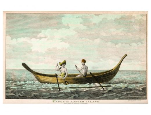 Wooden canoe