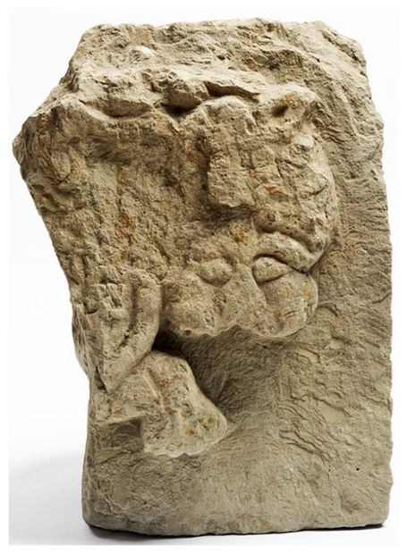 Lion bas relief 
