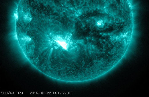 Click to enlarge x1.6 class flare