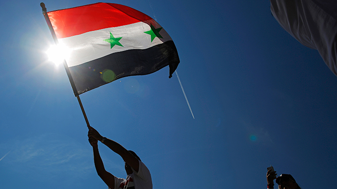 Click to enlarge Syrian flag