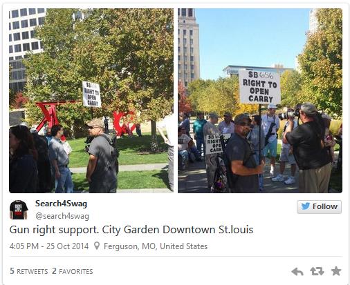 St. Louis protests with gun2