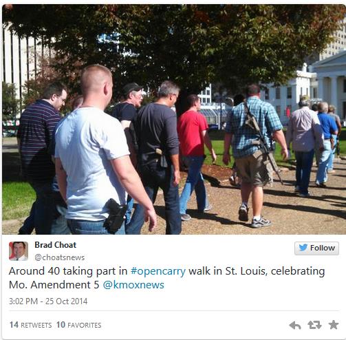 St. Louis protests with gun3