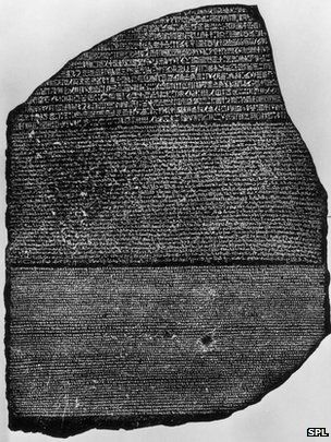Click to enlarge Rosetta stone