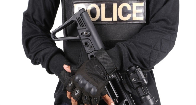Click to enlarge SWAT team officer