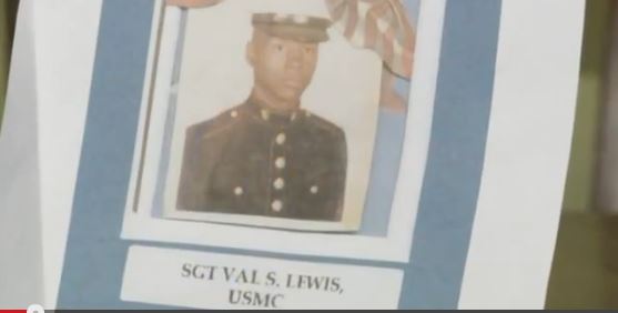 Click to enlarge U.S. Marine Sgt. Val Lewis