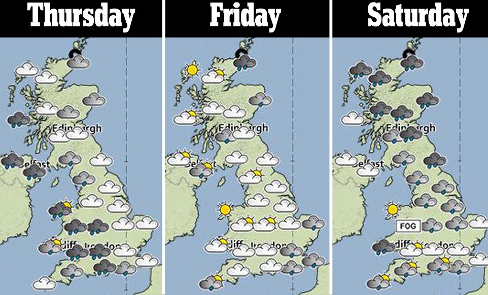 3 day forecast UK november 2014