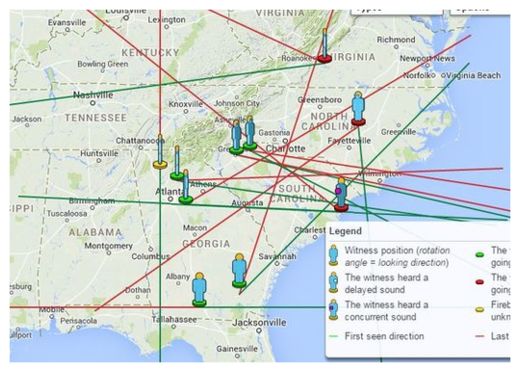 Meteor sighted passing over Georgia, Southeast U.S. -- Fire in the Sky ...