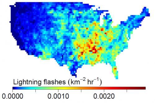US lightning flashes 2011