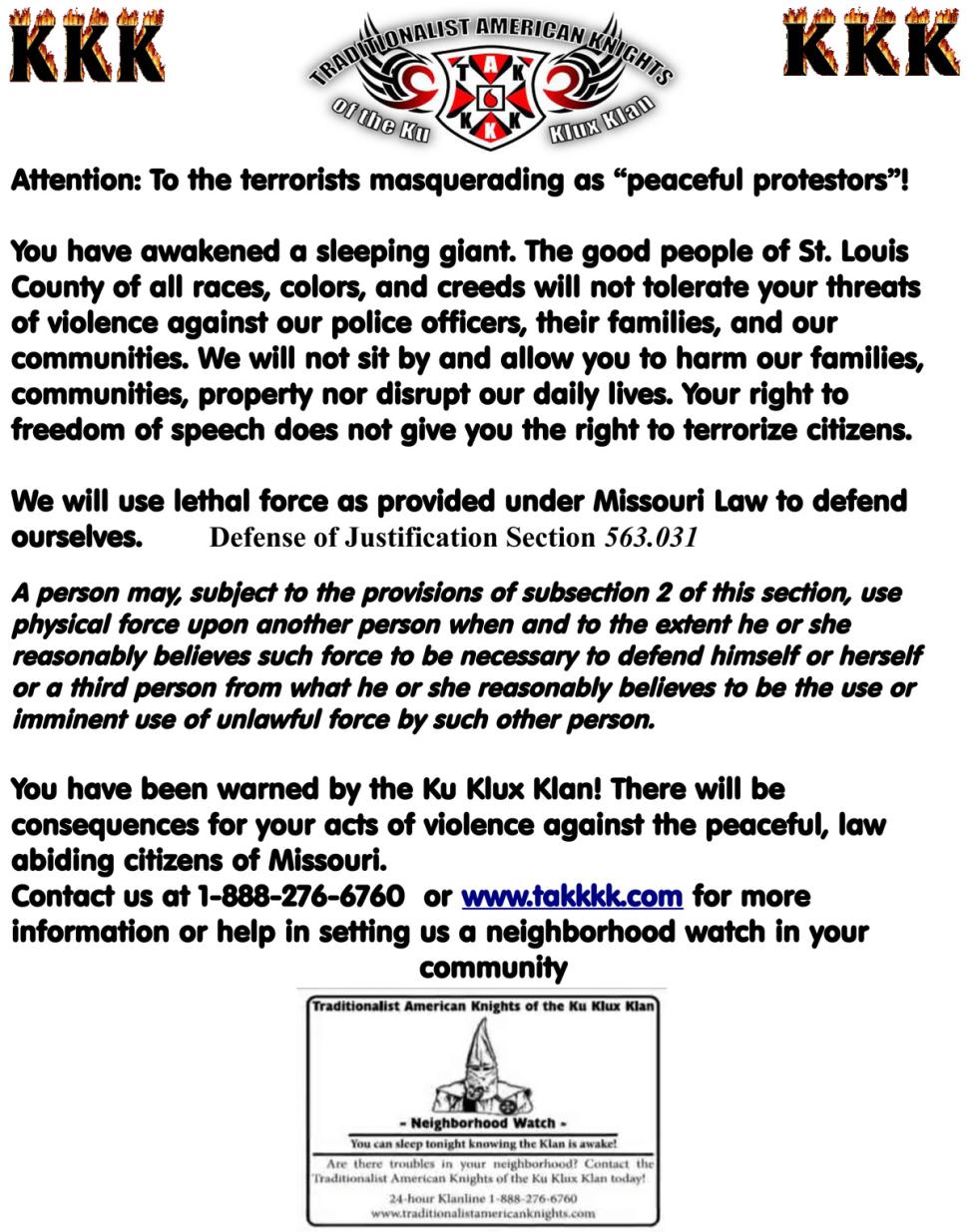 KKK flyer