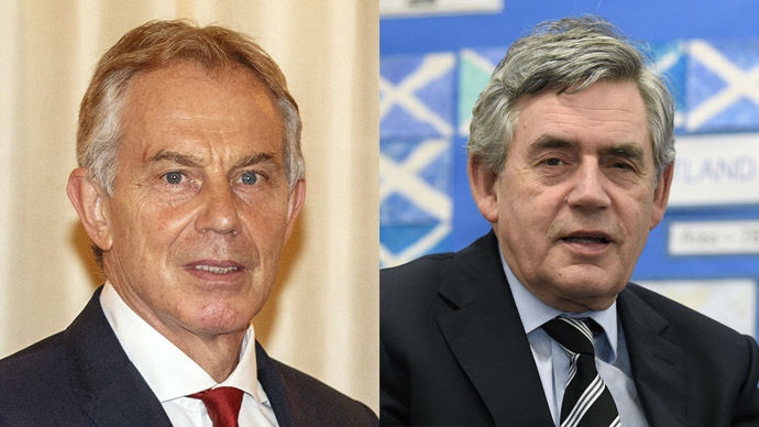 Click to enlarge Tony Blair and Gordon Brown