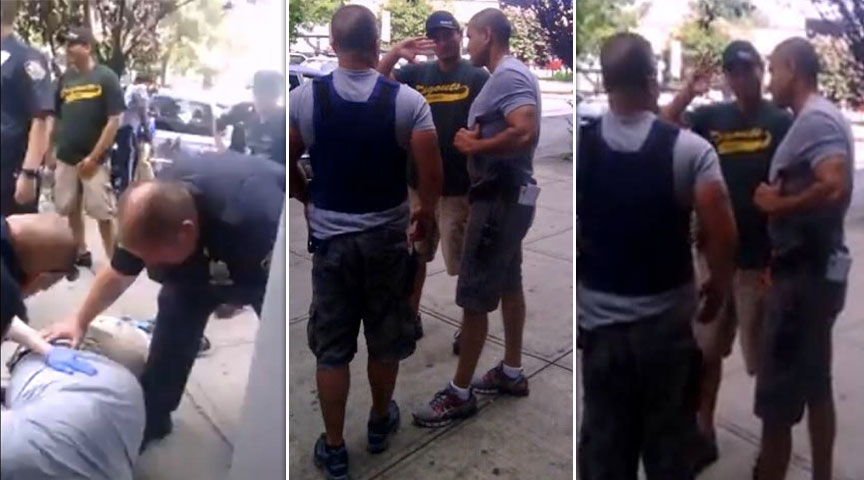 waving cop_eric garner