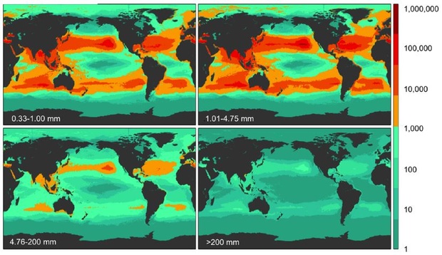 plastic count in ocean