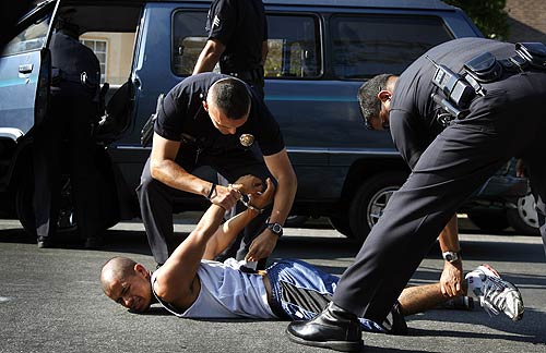 black man down