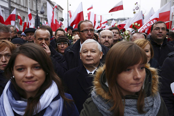 PiS party protest