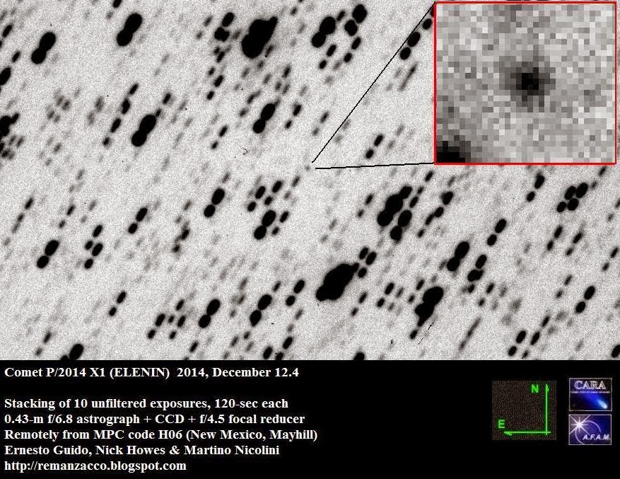 Comet P/2014 X1 Elenin