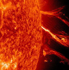 Click to enlarge CME coronal mass ejection