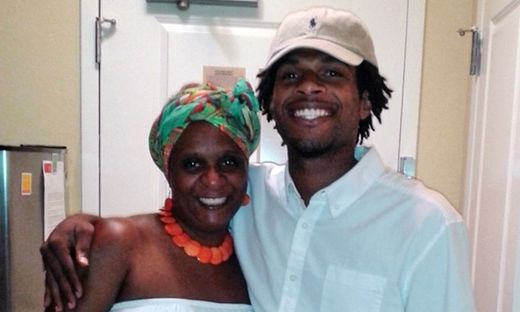 Tressa Sherrod with her son, John Crawford III.