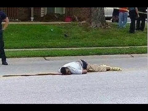 Michael Brown in street