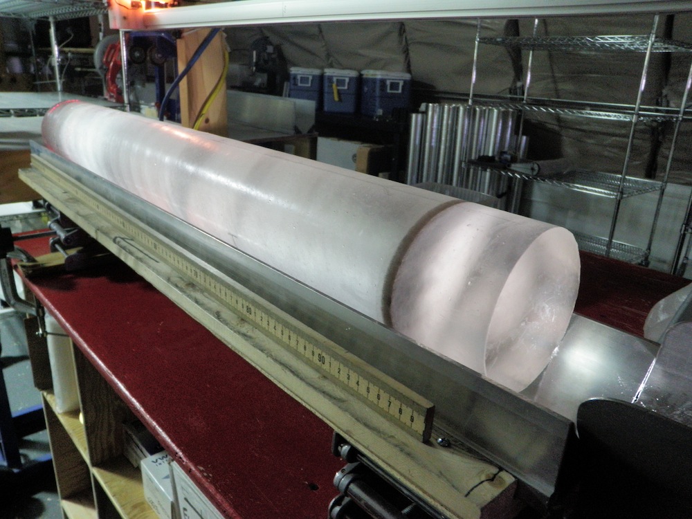 Antractic Ice core ash layer