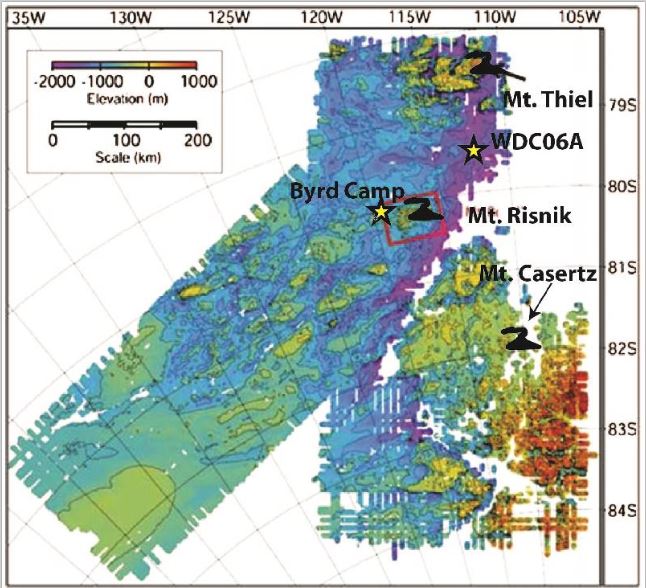 West Antarctic  subglacial volcanoes