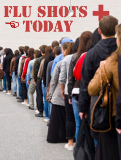 flu shot line