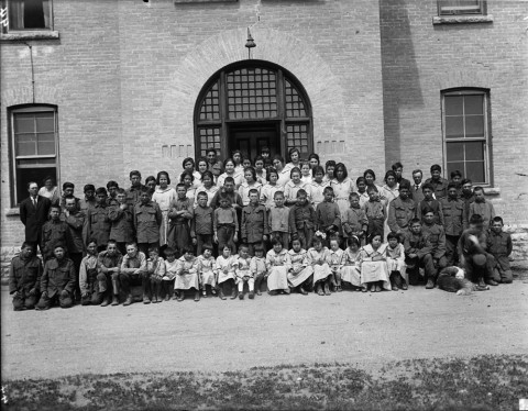 Brandon Indian Residential School students