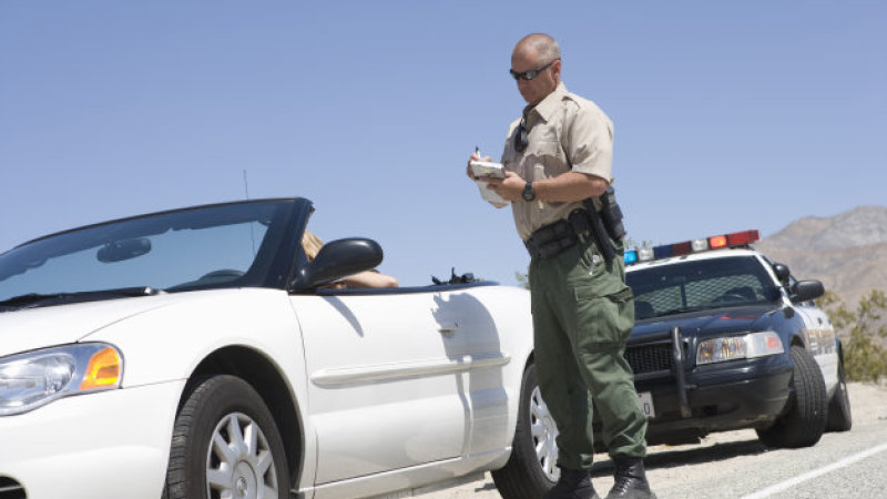 Stopped motorist