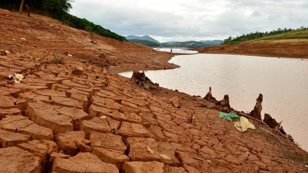 river in drought