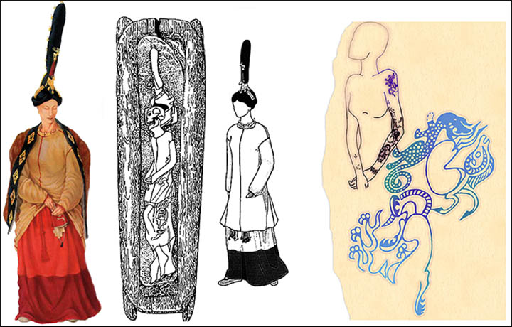 Siberian mummified princess tattoos