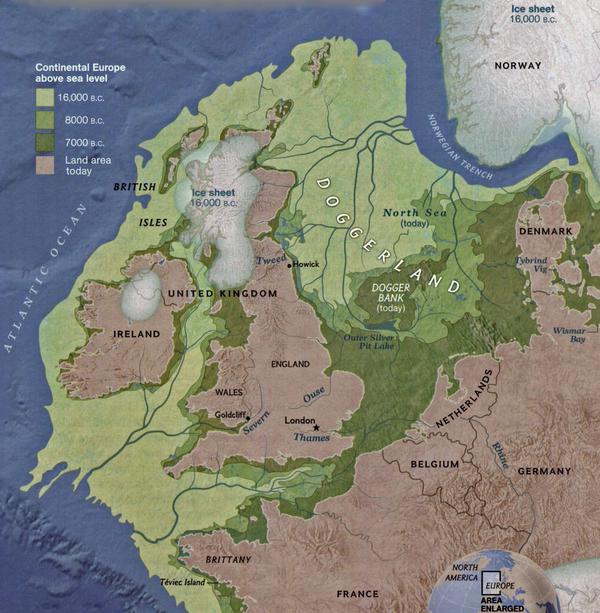 Doggerland map