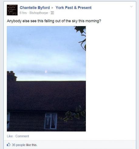 Fireball over York