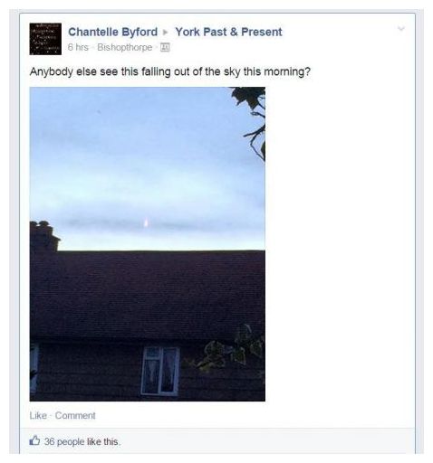 Fireball over York