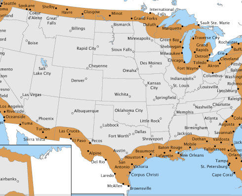 US border zone
