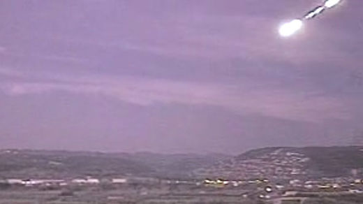 Click to enlarge meteor fireball spain