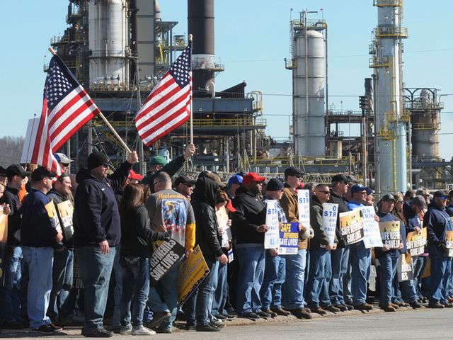 US oil strike