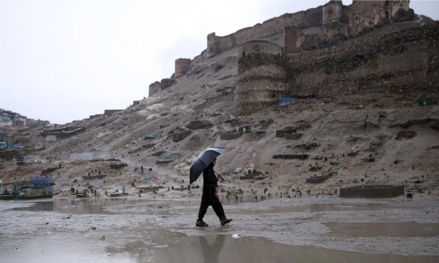 Click to enlarge snowstorm in Kabul