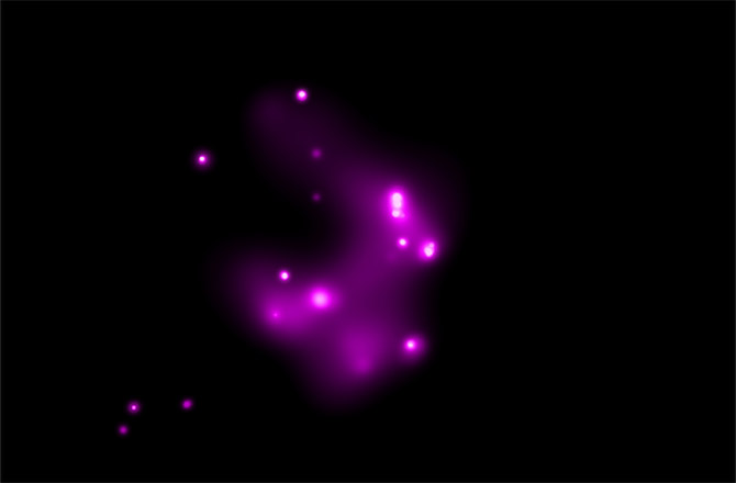 Click to enlarge chandra observation, galaxy NGC 2276