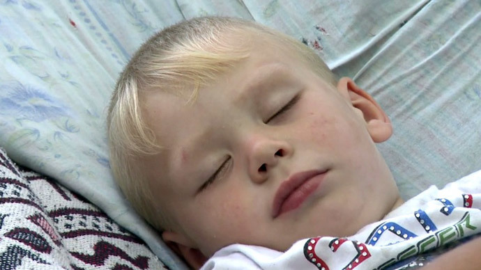 sleeping boy