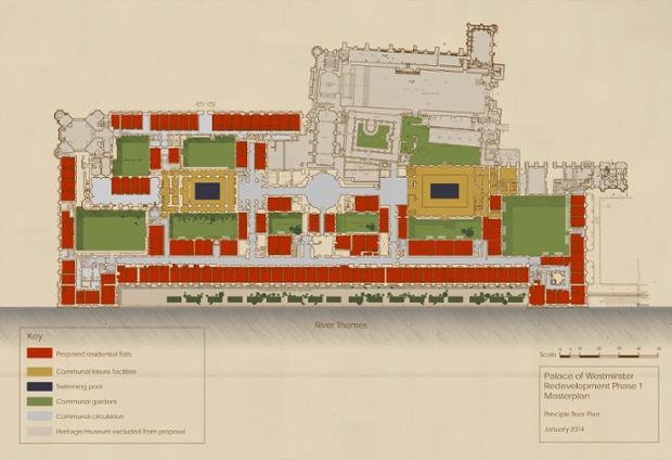 Click to enlarge Houses of Parliament as social housing