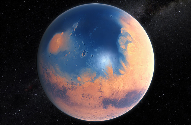 mars ocean