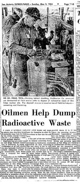 oilment dump radioactive waste