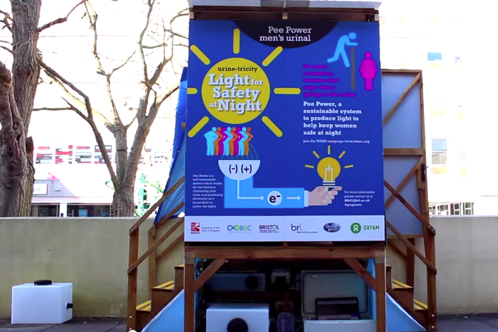 Pee power toilet