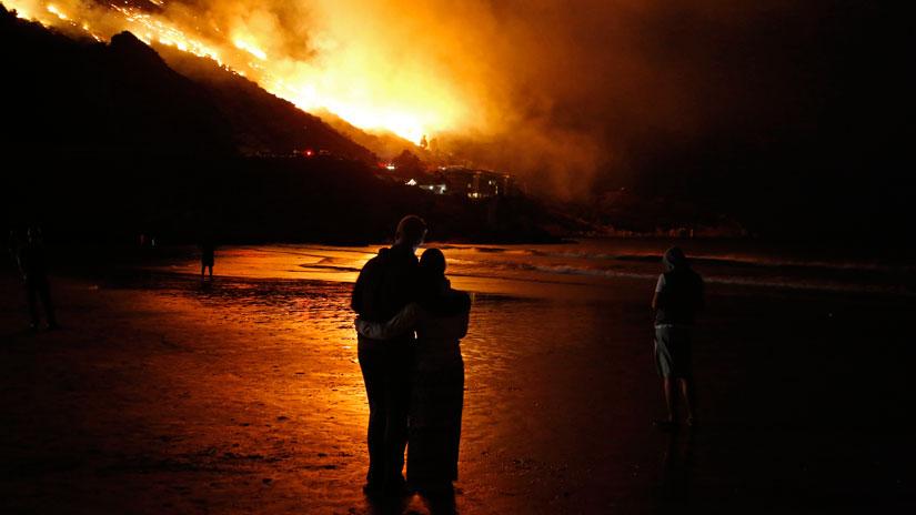 Click to enlarge wildfire in south africa