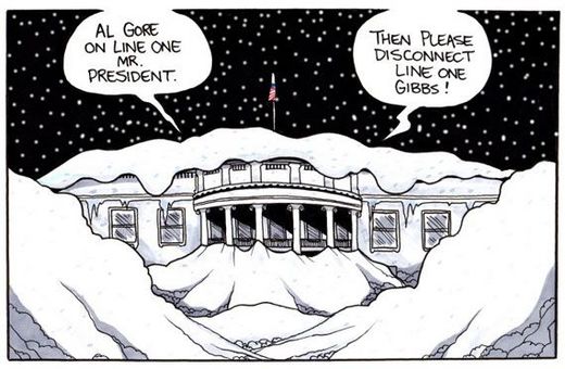 white house snow