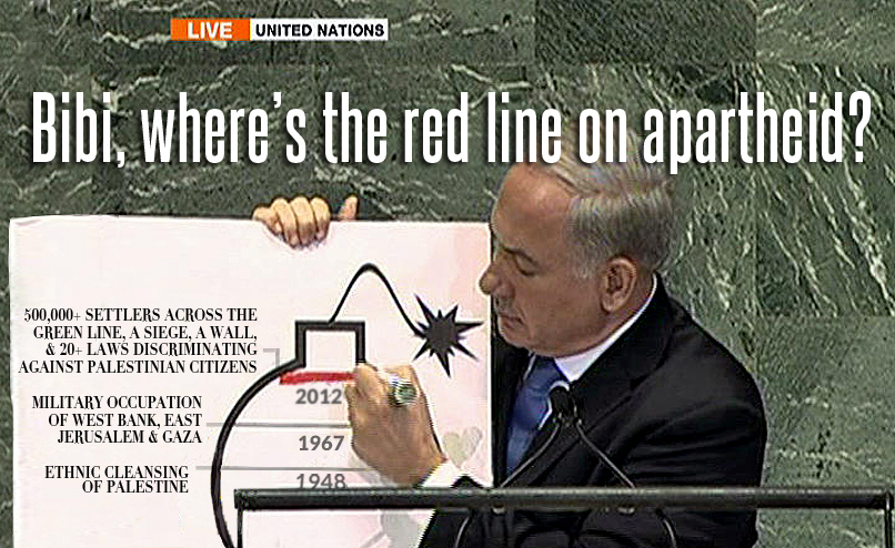 Click to enlarge netanyahu apartheid israel