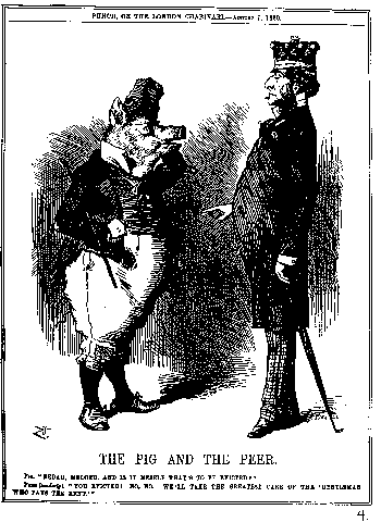 pig and the peer cartoon